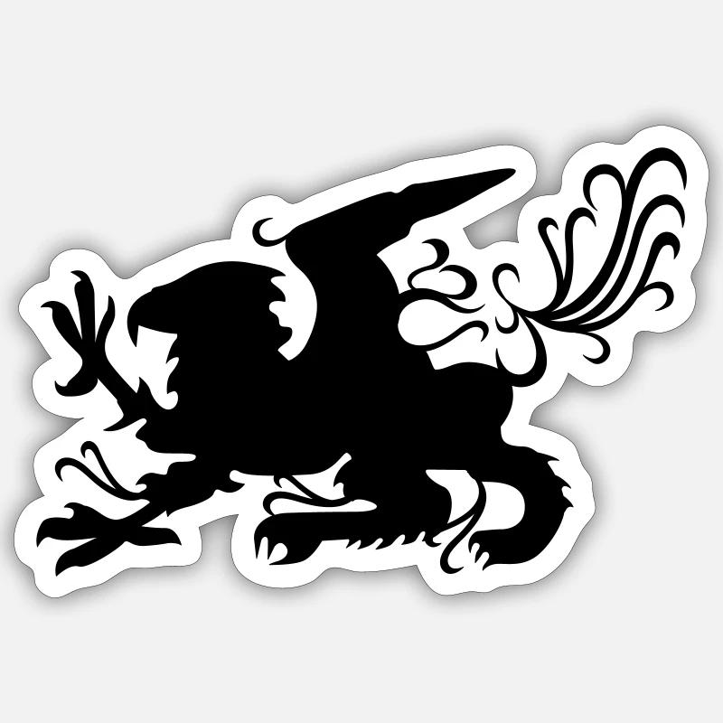 Greif - Sticker Größe S (10 x 10 cm) - Mattweiß