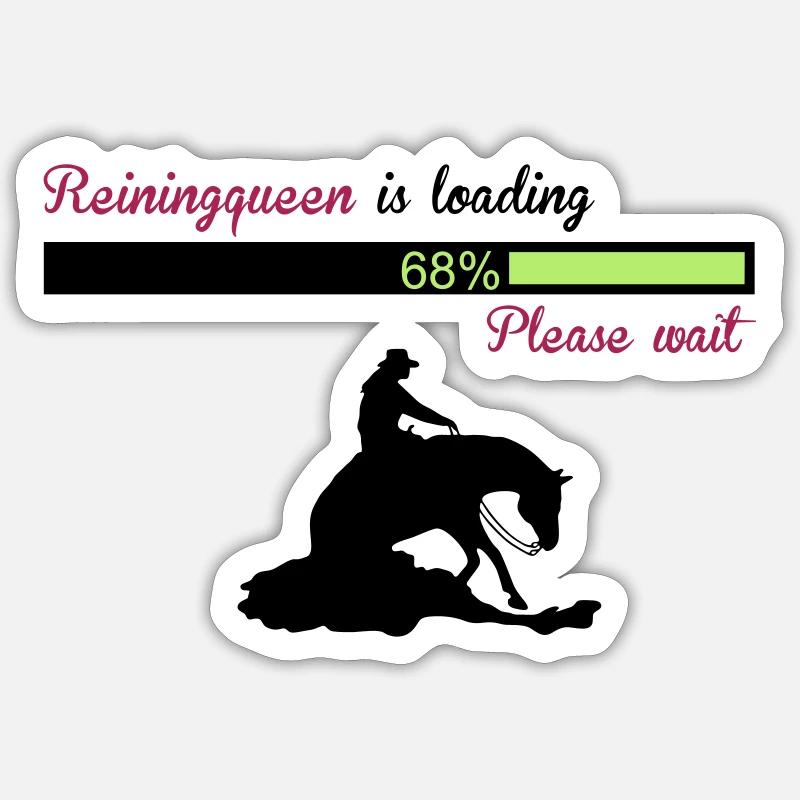 Reiningqueen is loading Sticker Größe S (10 x 10 cm)