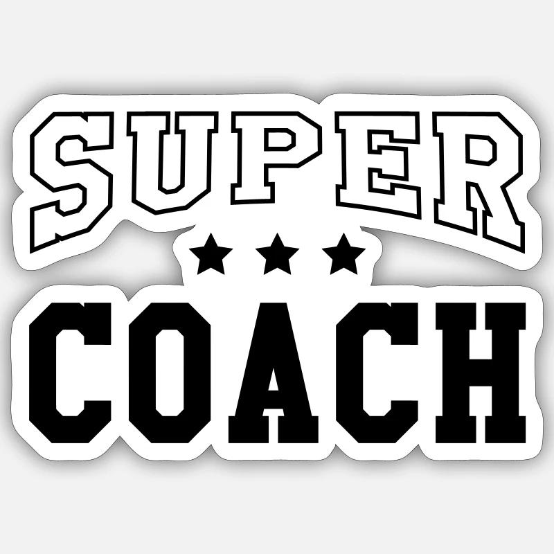 Coach / Coaching / Sport / Training / Trainer Sticker size S (10 x 10 cm)