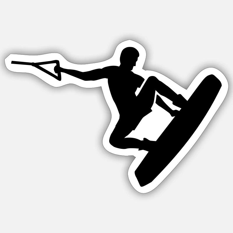 Wakeboard Sticker Größe S (10 x 10 cm)