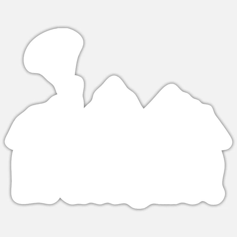 Bruchpilot - Sticker Größe S (10 x 10 cm) - Mattweiß