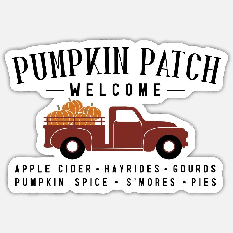 Pumpkin Spice Patch Sticker size S (10 x 10 cm)