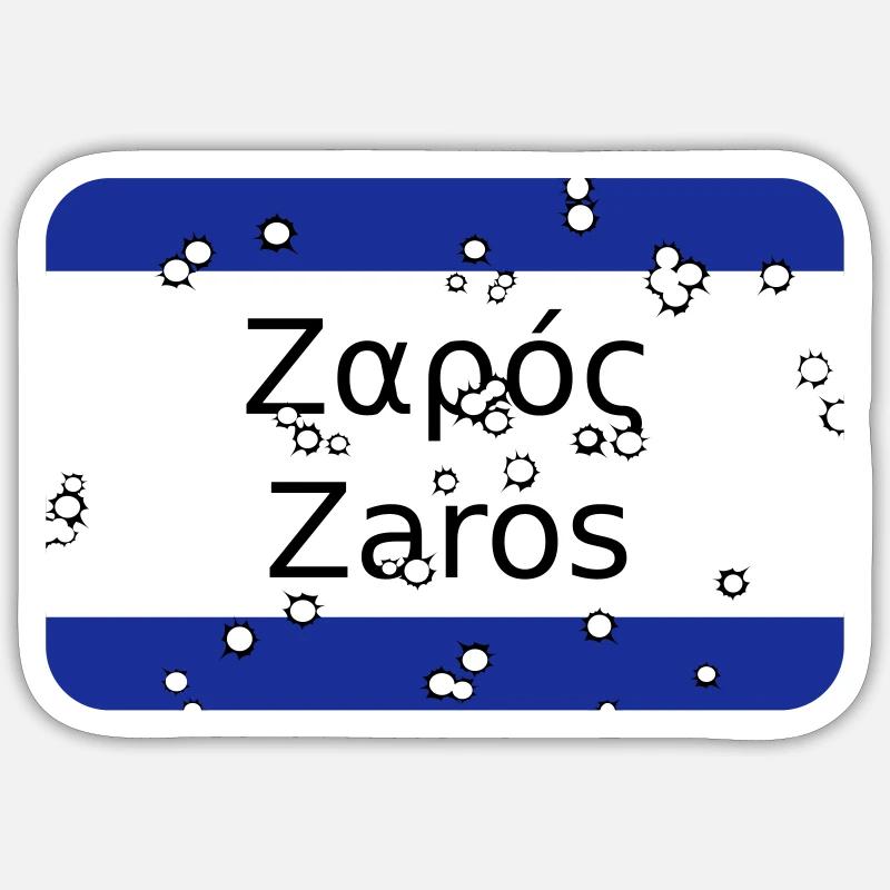 mg zaros - Sticker Größe S (10 x 10 cm) - Mattweiß