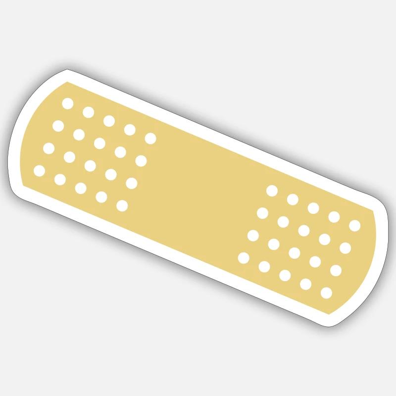 Band-aid - Sticker size S (10 x 10 cm) - white matte
