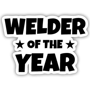 Welding Welder Schweißer Soudage Soudeur - Sticker size S (10 x 10 cm) - white matte - Front