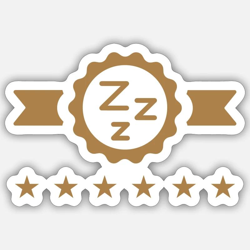 Sleeper Sleeping Schlaf Schläfer Dormir Dormeur Sticker size S (10 x 10 cm)