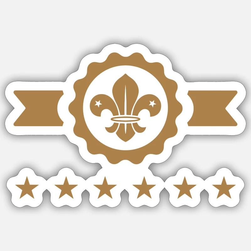 Scout / Scouting / Pfadfinder / Pfadfinderin - Sticker Größe S (10 x 10 cm) - Mattweiß