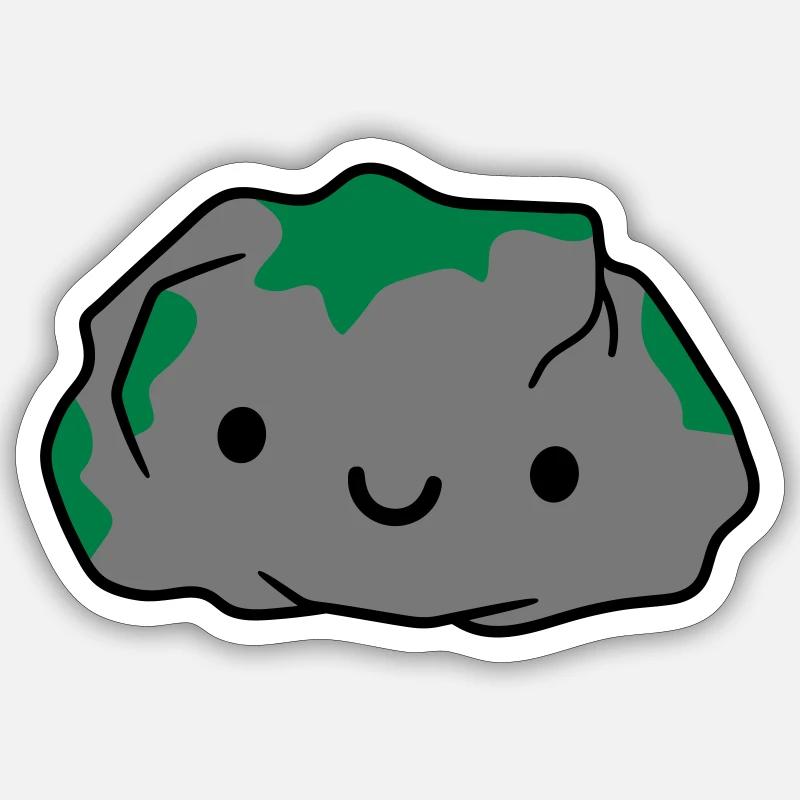 Stone Rock Stone - Sticker size S (10 x 10 cm) - white matte