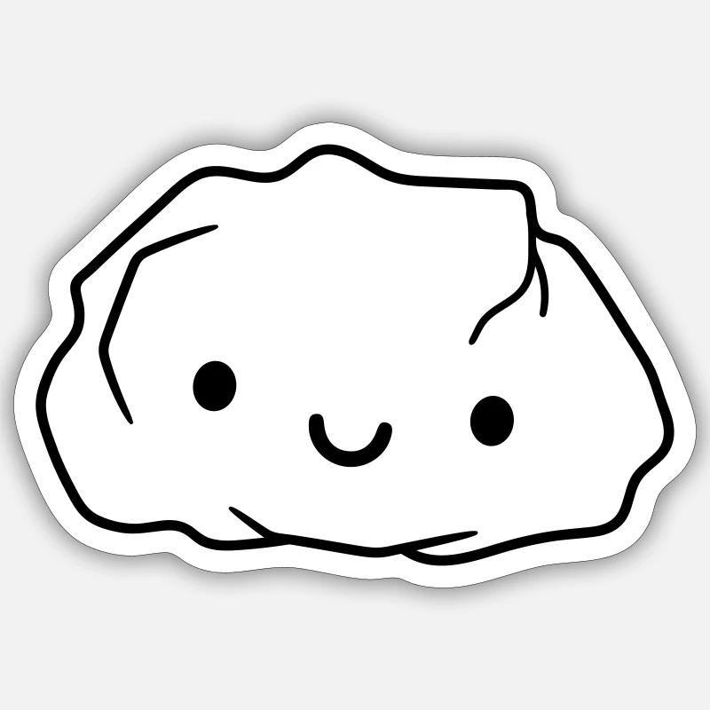 pebble rocks Sticker size S (10 x 10 cm)