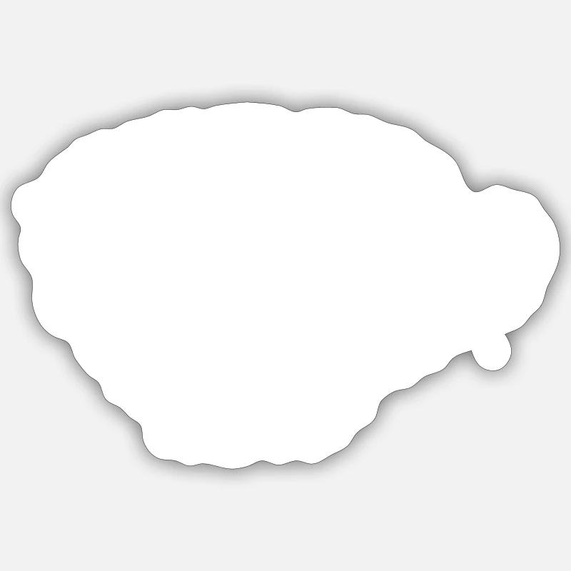 Coffe Chalk - Sticker size S (10 x 10 cm) - white matte