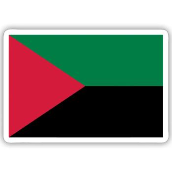 Martinique / 972 / Martiniquais / Martiniquaise - Sticker taille S (10 x 10 cm) - blanc mat - Devant
