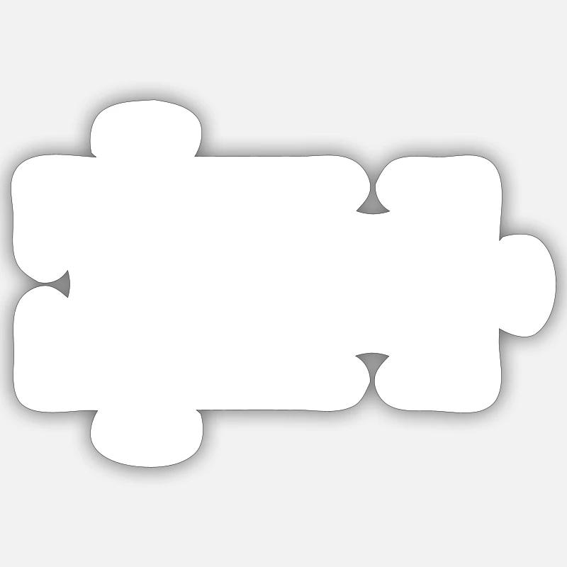 Puzzle - Sticker taille S (10 x 10 cm) - blanc mat