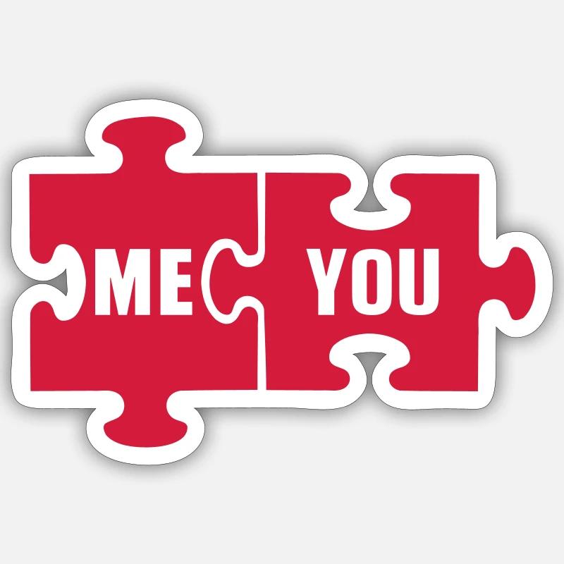 Puzzle - Sticker taille S (10 x 10 cm) - blanc mat