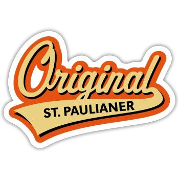 Original St. Paulianer (Sankt St. Pauli, Kiez, 3C) - Sticker Größe S (10 x 10 cm) - Mattweiß - Vorne
