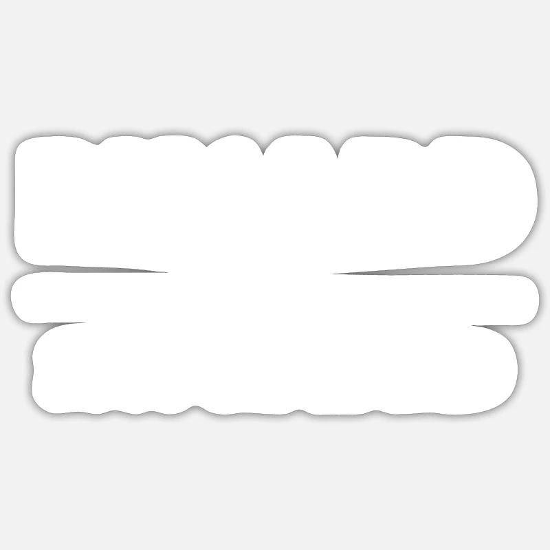 Pinard et sauciflard - Sticker taille S (10 x 10 cm) - blanc mat