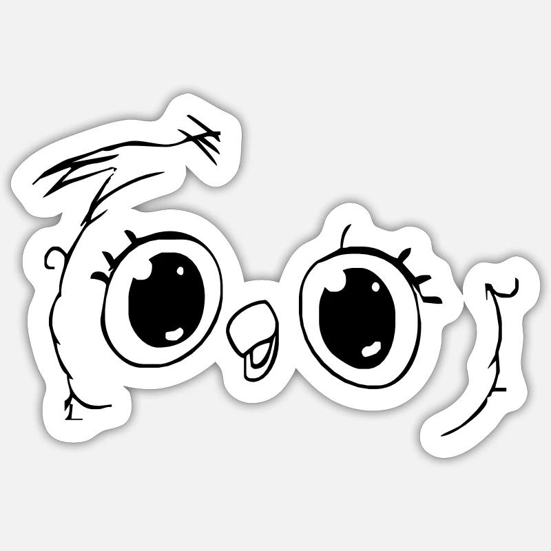 owl Sticker size S (10 x 10 cm)