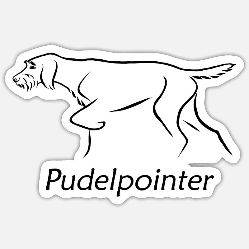Poodle pointer Sticker size S (10 x 10 cm)