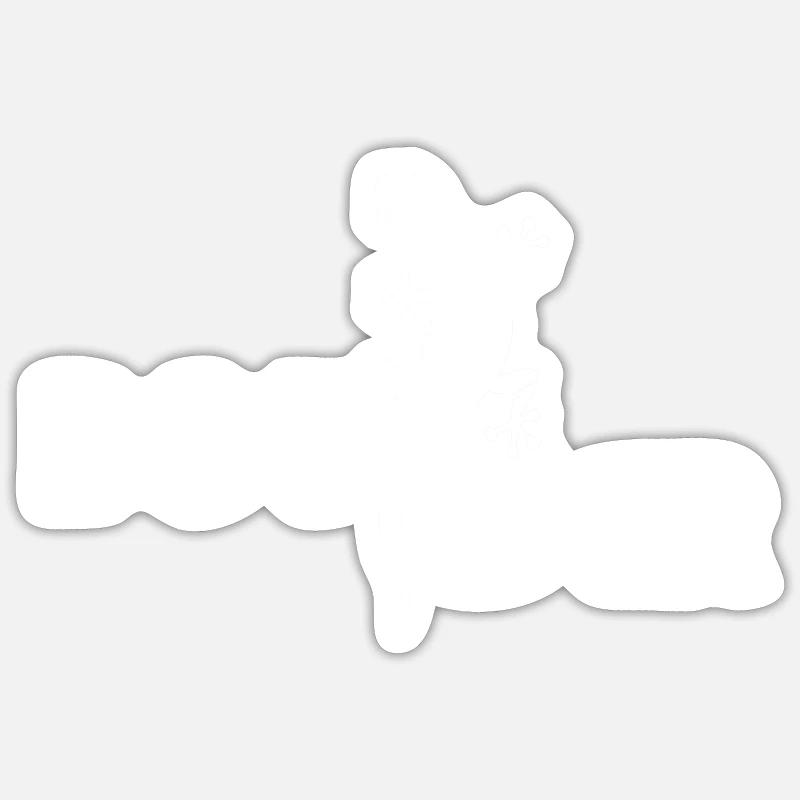 Bouldering - Sticker size S (10 x 10 cm) - white matte