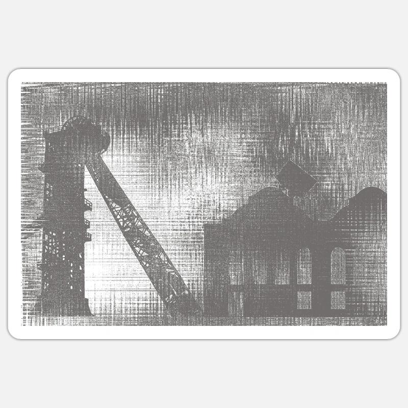 Mine - Sticker taille S (10 x 10 cm) - blanc mat