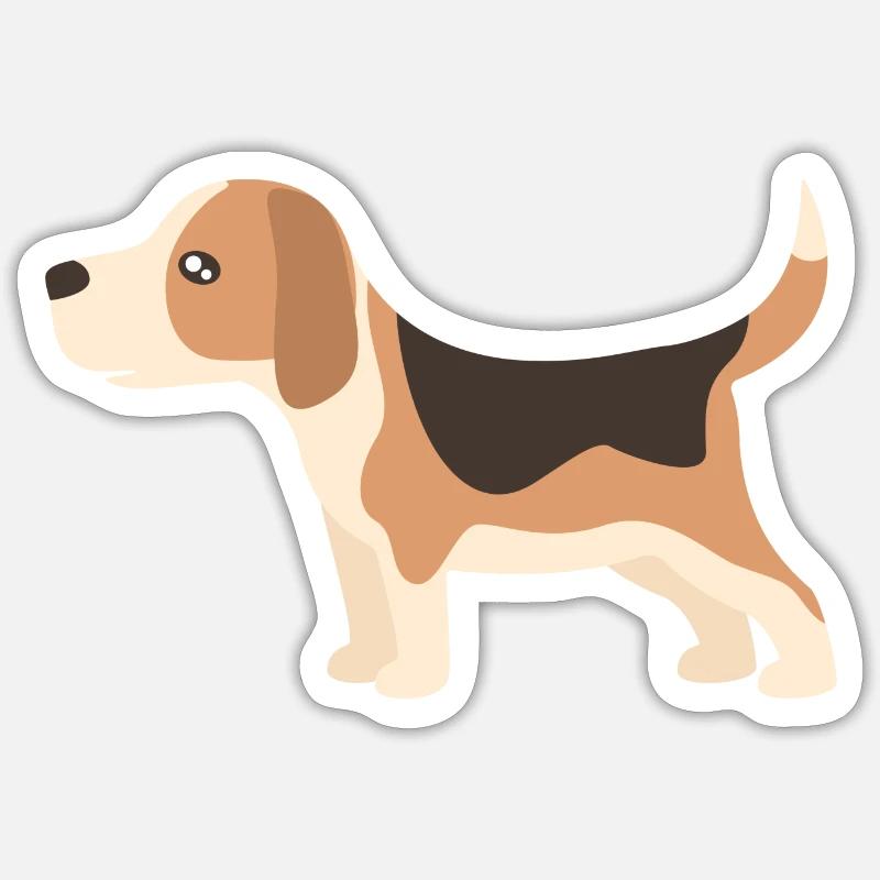 beagle Sticker size S (10 x 10 cm)