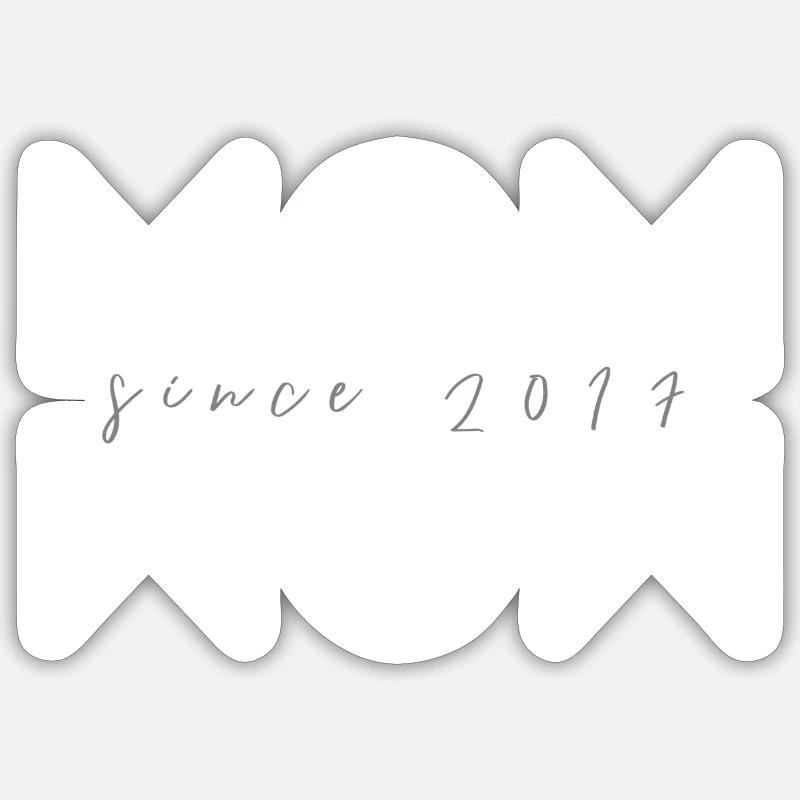 MOM 2017 blanc - Sticker taille S (10 x 10 cm) - blanc mat