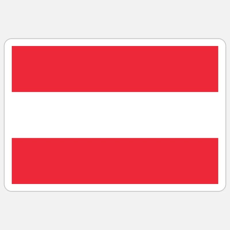 Drapeau drapeau Autriche Sticker taille S (10 x 10 cm)