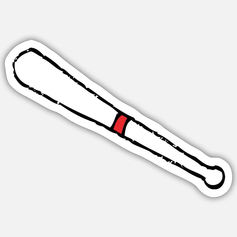 baseball bat Sticker size S (10 x 10 cm)