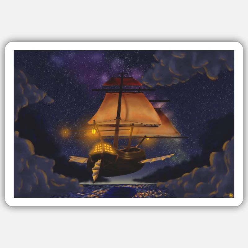 Magic ship Sticker Größe S (10 x 10 cm)