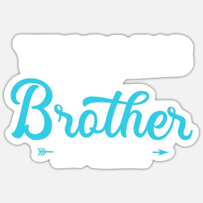 beau-frère - Sticker taille S (10 x 10 cm) - blanc mat
