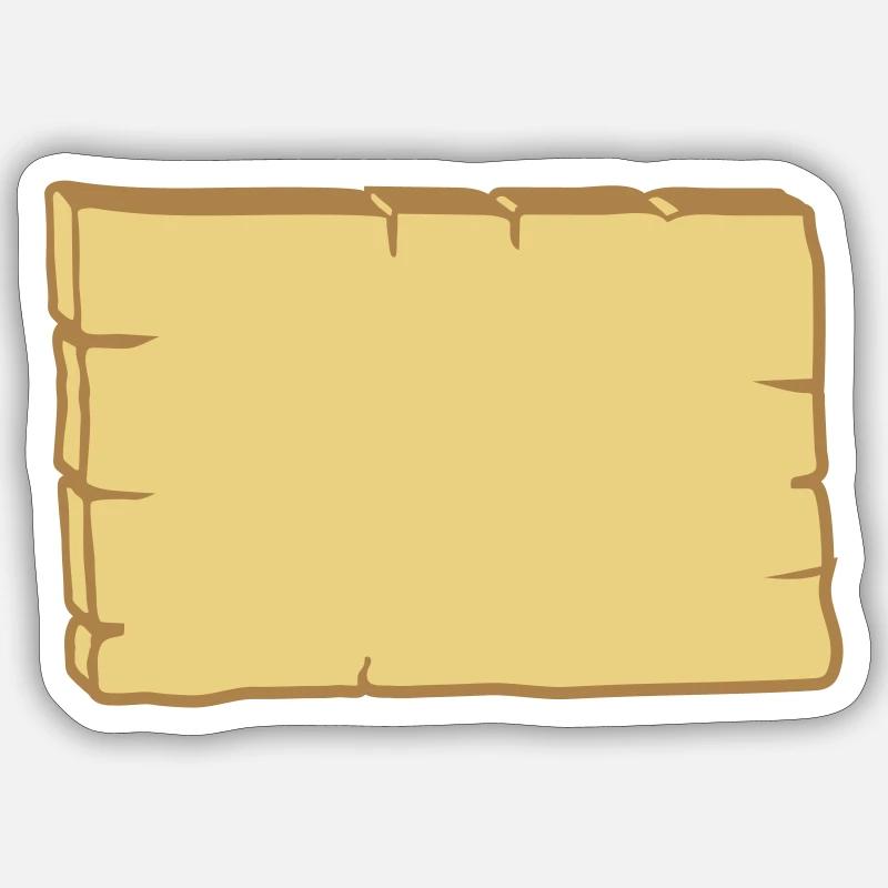 Cadre de conception de panneau en bois Sticker taille S (10 x 10 cm)