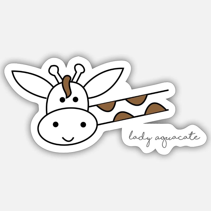 Giraffe Sticker size S (10 x 10 cm)