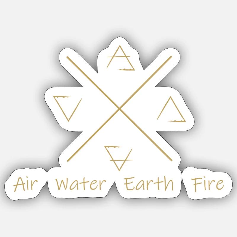 Element - Sticker size S (10 x 10 cm) - white matte