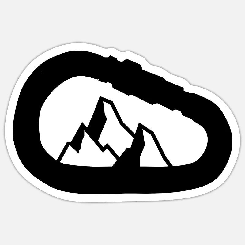 Klettern Sticker Größe S (10 x 10 cm)