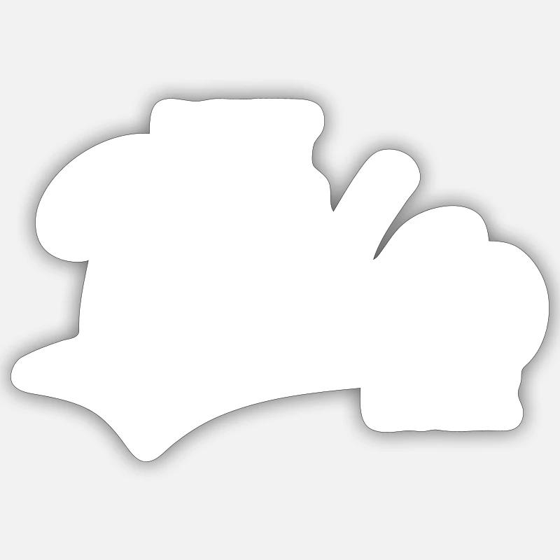 épouse - Sticker taille S (10 x 10 cm) - blanc mat