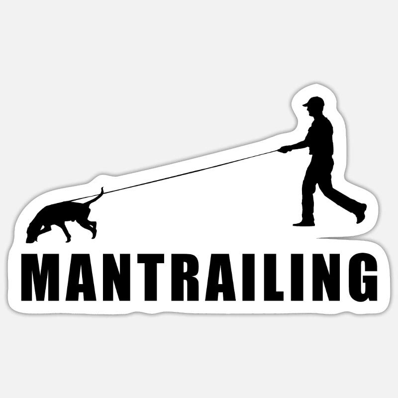 Mantrailing Sticker size S (10 x 10 cm)