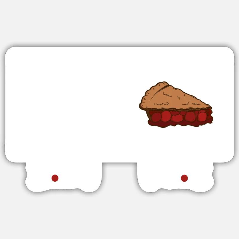 Pi Day Pie - Sticker Größe S (10 x 10 cm) - Mattweiß