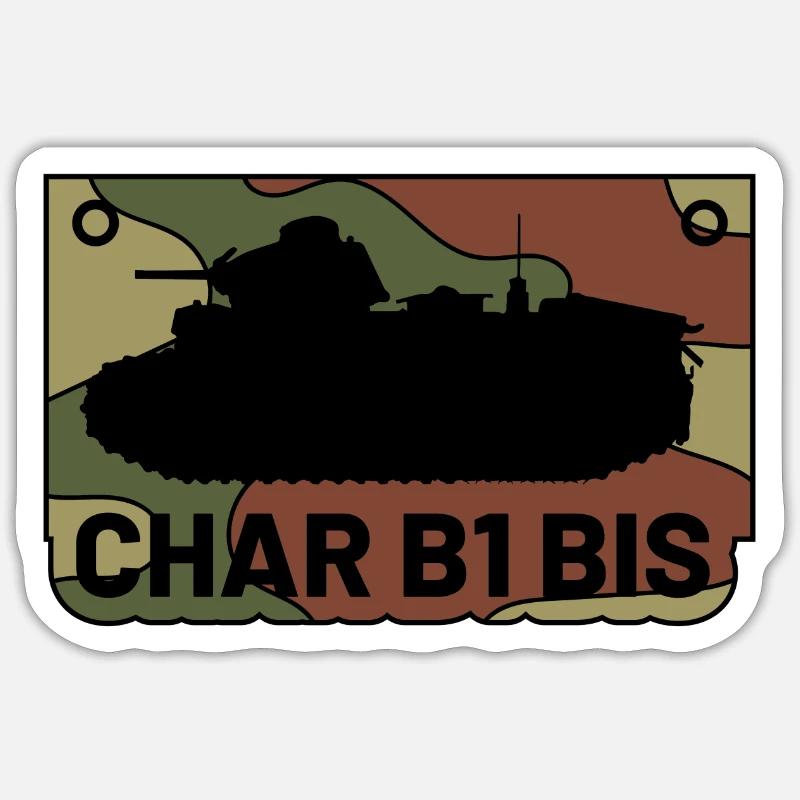 Char B1 BIS Sticker size S (10 x 10 cm)