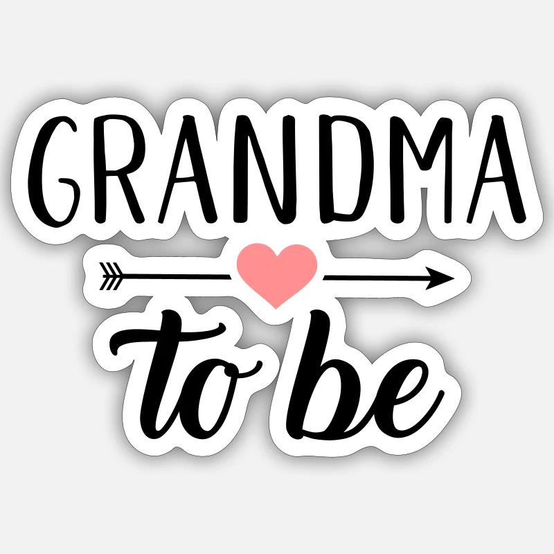 Oma - Sticker Größe S (10 x 10 cm) - Mattweiß