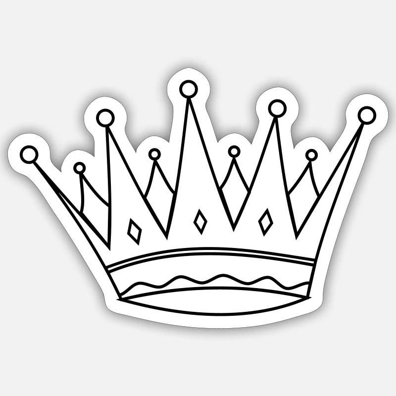 couronne Sticker taille S (10 x 10 cm)