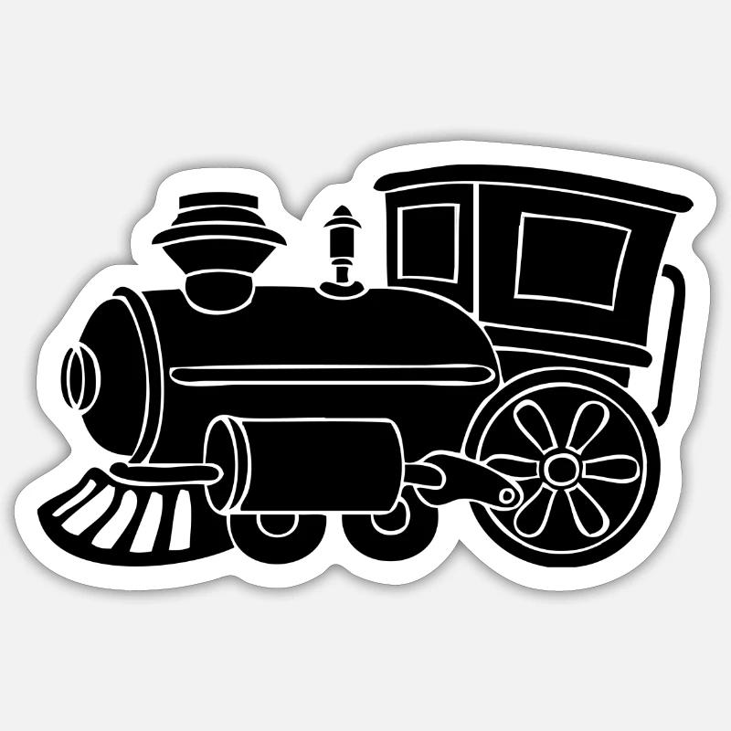 train Sticker size S (10 x 10 cm)