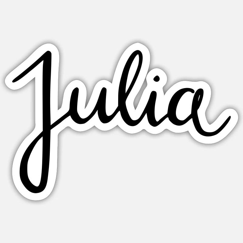 julia Sticker size S (10 x 10 cm)