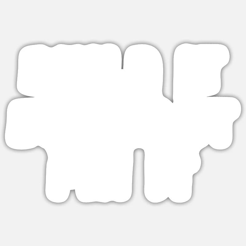 Construisez-le brisez-le réparez - Sticker taille S (10 x 10 cm) - blanc mat