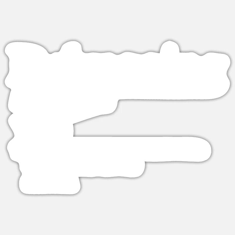 débogage programmeur informaticien informaticien nerd - Sticker taille S (10 x 10 cm) - blanc mat