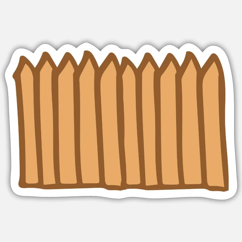 Clôture - Sticker taille S (10 x 10 cm) - blanc mat