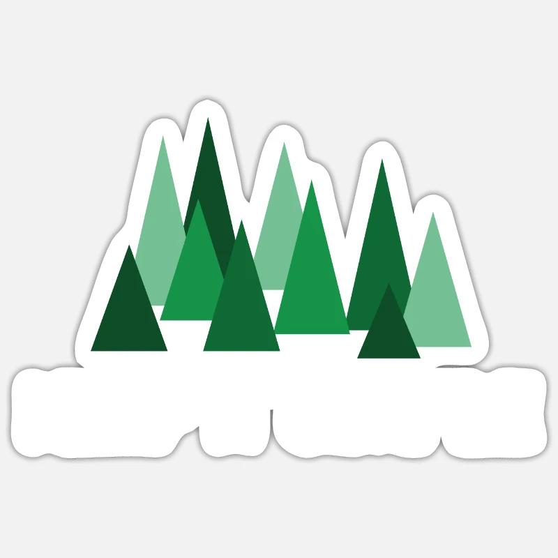 Keep it Simple Wald Camping Spruch Sticker Größe S (10 x 10 cm)