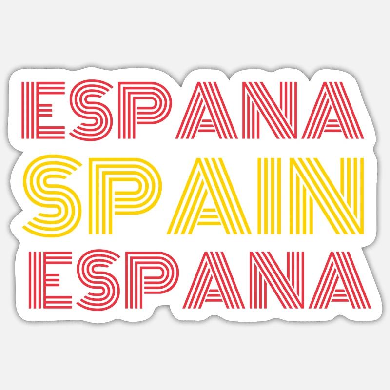 Spanien Espana - Sticker Größe S (10 x 10 cm) - Mattweiß