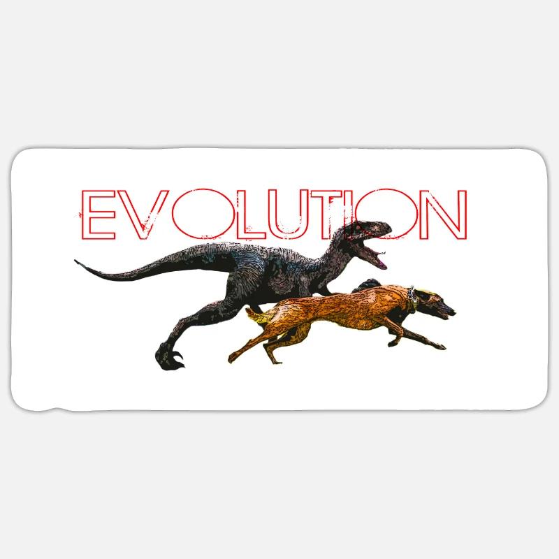 Evolution Comic Hund Sticker Größe S (10 x 10 cm)