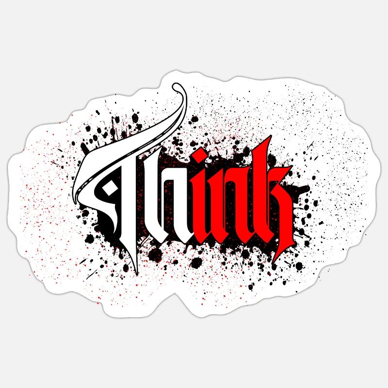 Think ink Sticker size S (10 x 10 cm)