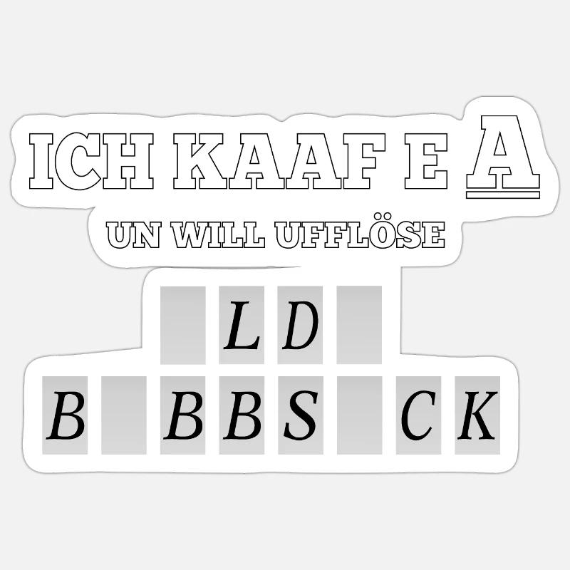 Sticker Größe S (10 x 10 cm) - 