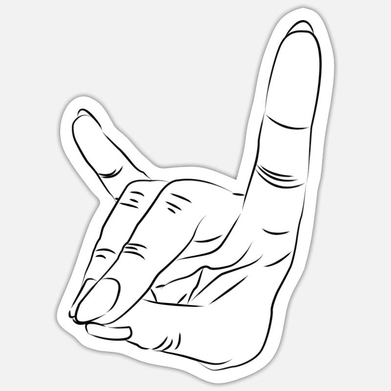 Line drawing - Rest time Silence Sticker size S (10 x 10 cm)